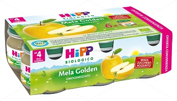 HIPP BIO OMOGENEIZZATO MELA GOLDEN 6X80 G - doctorpill.it