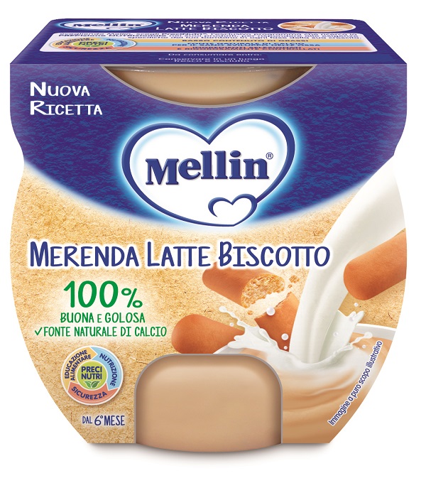 MELLIN MERENDA LATTE BISCOTTO 2 X 100 G - doctorpill.it