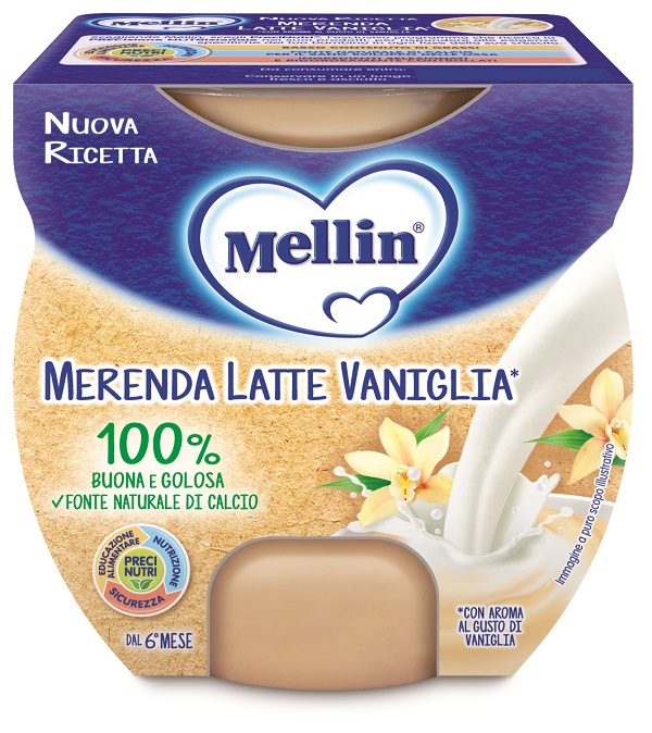 MELLIN MERENDA LATTE VANIGLIA 2 X 100 G - doctorpill.it