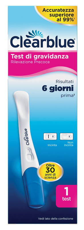 TEST DI GRAVIDANZA CLEARBLUE RILEVAZIONE PRECOCE 1 PEZZO - doctorpill.it