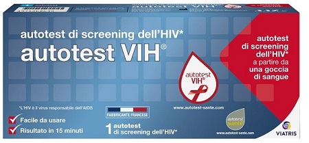 AUTOTEST VIH SCREENING DELL'HIV CONTIENE 1 AUTOTEST + SOLUZIONE + BISTURI + CEROTTO + GARZA + SALVIETTA DISINFETTANTE - doctorpill.it