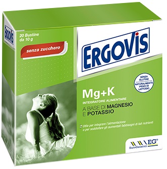 ERGOVIS MG+K SENZA ZUCCHERO 20 BUSTINE 5 G - doctorpill.it