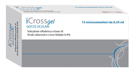 ICROSS GEL GOCCE OCULARI ACIDO IALURONICO CROSS-LINKATO 0,4% 15 MONODOSE DA 0,35 ML - doctorpill.it