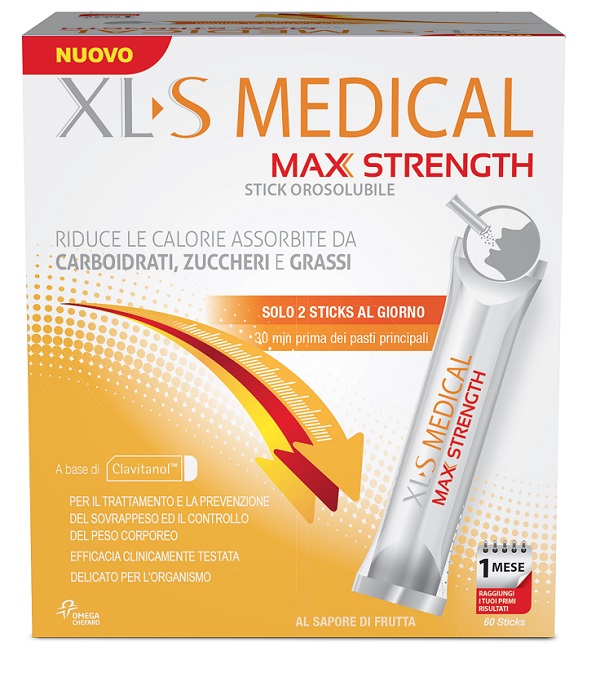 XLS MEDICAL MAX STRENGTH 60 STICK OROSOLUBILI - doctorpill.it