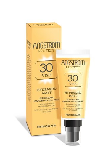 ANGSTROM PROTECT HYDRAXOL MATT FLUIDO SOLARE PROTEZIONE 30 PELLI MISTE 40 ML - doctorpill.it