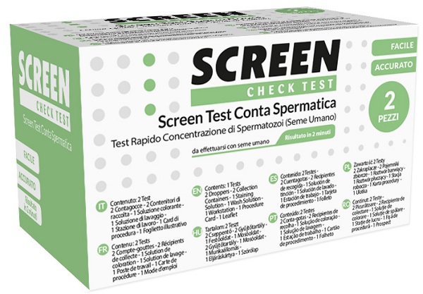 SCREEN TEST CONTA SPERMATICA SCREEN 2 PEZZI - doctorpill.it