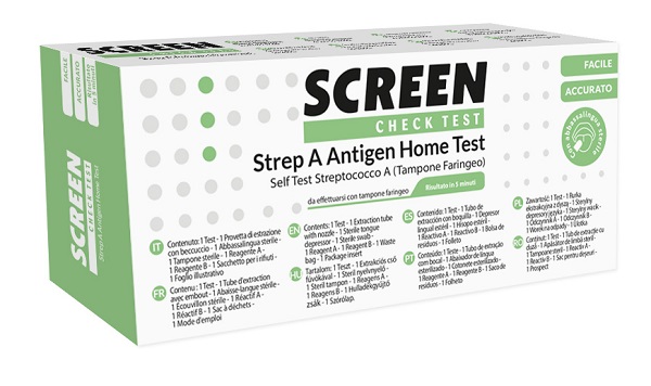 STREP A ANTIGEN HOME TEST DETERMINAZIONE QUALITATIVA ANTIGENI STREPTOCOCCO A DA TAMPONE FARINGEO 2 PEZZI - doctorpill.it