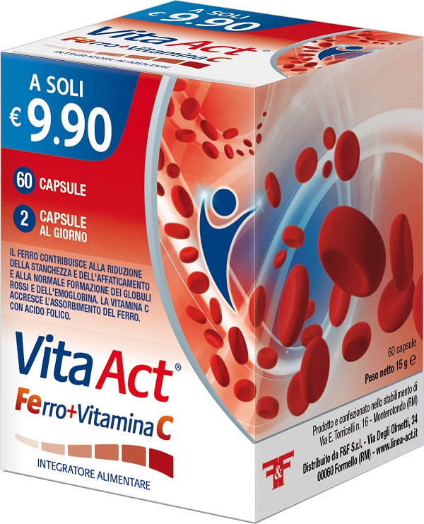 VITA ACT FERRO+VITAMINA C 60 CAPSULE - doctorpill.it