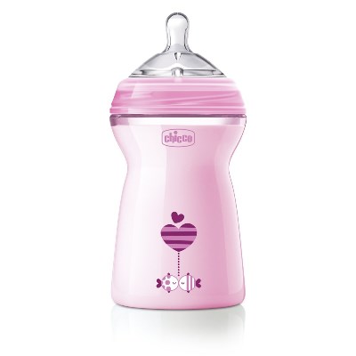 CHICCO BIBERON NATFEEL 6M+ GIRL 330 ML - doctorpill.it