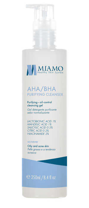 MIAMO ACNEVER AHA/BHA PURIFYING CLEANSER 250 ML - doctorpill.it
