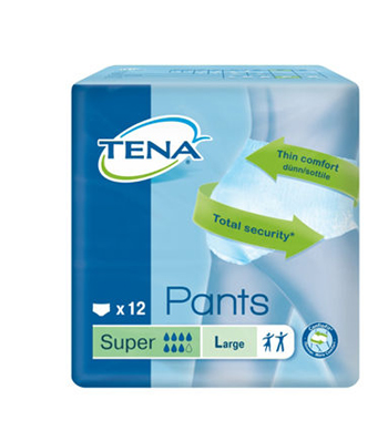 PANNOLONE PULL UP TENA PANTS SUPER TAGLIA LARGE 12 PEZZI - doctorpill.it