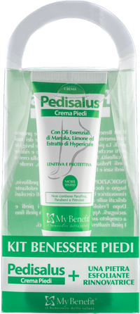 KIT BENESSERE PIEDI PEDISALUS 1 PEDISALUS + 1 PIETRA ESFOLIANTE - doctorpill.it