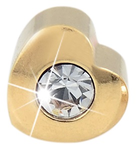 CUORE ORO 4MM CRISTALLO - doctorpill.it