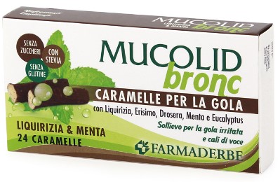MUCOLID BRONC MENTA & LIQUIRIZIA 24 CARAMELLE - doctorpill.it