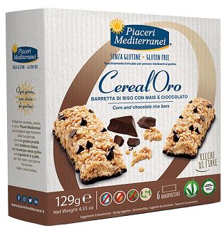 PIACERI MEDITERRANEI BARRETTA DI RISO CON MAIS E CIOCCOLATO 129 G - doctorpill.it