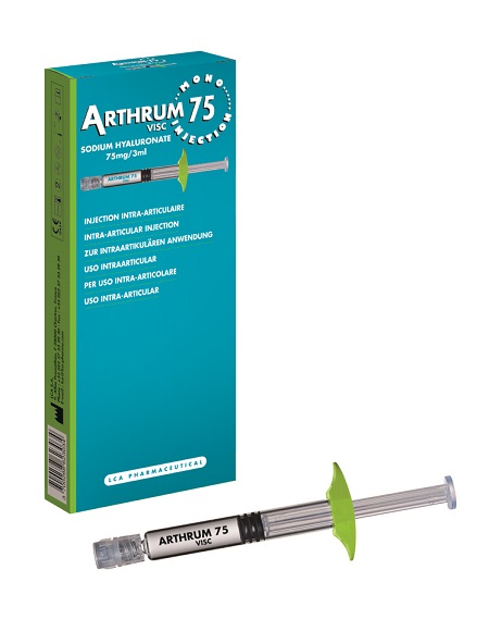 SIRINGA INTRA-ARTICOLARE ARTHRUM VISC 75 MONO INJECTION ACIDO IALURONICO 3 ML - doctorpill.it