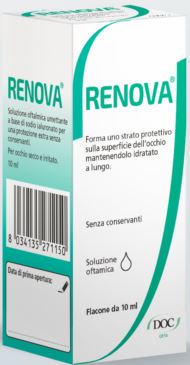 RENOVA COLLIRIO SOSTITUTO LACRIMALE A BASE DI ACIDO IALURONICO 0,4% FLACONE DA 10 ML SENZA CONSERVANTI - doctorpill.it