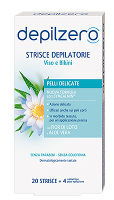 DEPILZERO STRISCE VISO E BIKINI 20 PEZZI - doctorpill.it