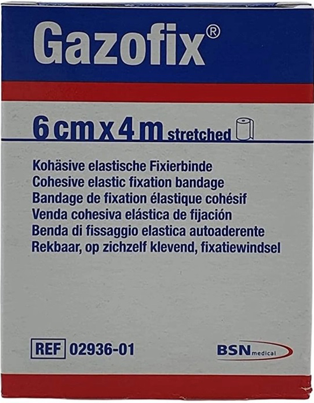 BENDA ELASTICA AUTOADESIVA GAZOFIX 6X400 CM - doctorpill.it