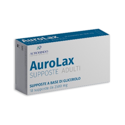 SUPPOSTE AUROLAX GLICEROLO 2500 MG 18 SUPPOSTE - doctorpill.it