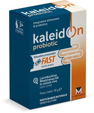 KALEIDON PROBIOTIC FAST BIANCO NATURALE 10 BUSTE OROSOLUBILI - doctorpill.it