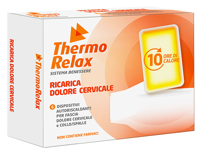 THERMORELAX RICARICA PER FASCIA DOLORE CERVICALE 6 DISPOSITIVI AUTORISCALDANTI - doctorpill.it