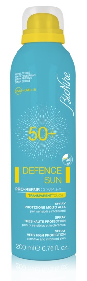 BIONIKE DEFENCE SUN SPRAY TRANSPARENT TOUCH SPF 50+ 200 ML - doctorpill.it