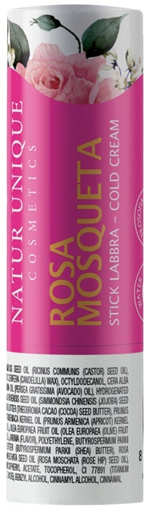 NATUR UNIQUE STICK LABBRA ROSA MOSQUETA - doctorpill.it