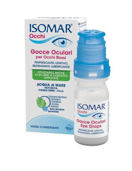 ISOMAR OCCHI GOCCE OCULARI ALL'ACIDO IALURONICO 0,20% 10 ML SENZA CONSERVANTI - doctorpill.it
