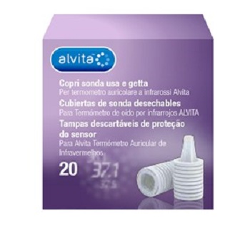 ALVITA COPRI SONDA USA E GETTA PER TERMOMETRO AD INFRAROSSI 20 PEZZI - doctorpill.it