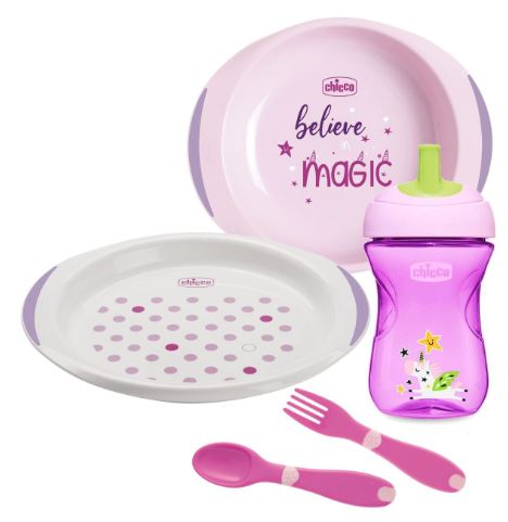 CHICCO SET PAPPA 12 MESI+ ROSA - doctorpill.it