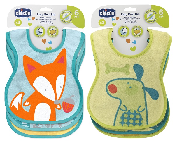CHICCO BAVAGLINE PAPPA 6M+ 3PZ NEUTRE - doctorpill.it