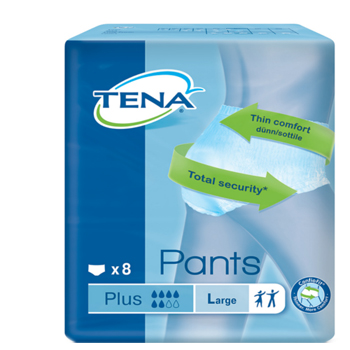 PANNOLONE PULL-UP TENA PANTS PLUS TAGLIA LARGE 8 PEZZI - doctorpill.it