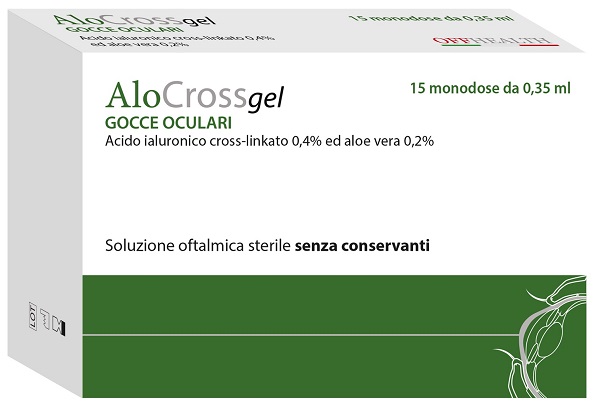 ALOCROSS SOLUZIONE OFTALMICA ACIDO IALURONICO CROSS-LINKATO 0,2% E ALOE VERA 15 MONODOSE DA 0,35 ML - doctorpill.it