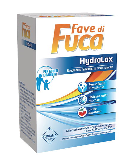 FAVE DI FUCA HYDRALAX 30 BUSTINE MONODOSE DA 5,07 G GUSTO AMARENA - doctorpill.it