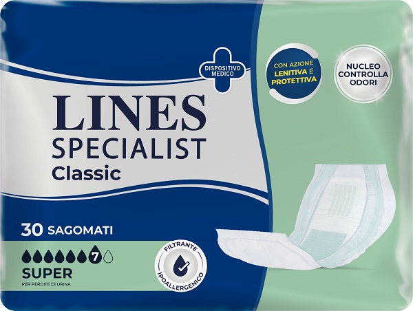 PANNOLONE LINES SPECIALIST CLASSIC SAGOMATO SUPER 30 PEZZI - doctorpill.it