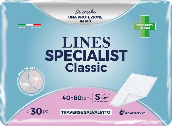 TRAVERSA PER INCONTINENZA LINES SPECIALIST CLASSIC 40X60 CM 30 PEZZI - doctorpill.it