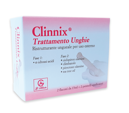 CLINNIX TRATTAMENTO UNGHIE 2 FLACONI 15 ML + 2 PENNELLI APPLICATORI - doctorpill.it