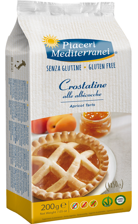 PIACERI MEDITERRANEI LE BONTA' DEL MATTINO CROSTATINE ALL'ALBICOCCA 4 X 50 G - doctorpill.it