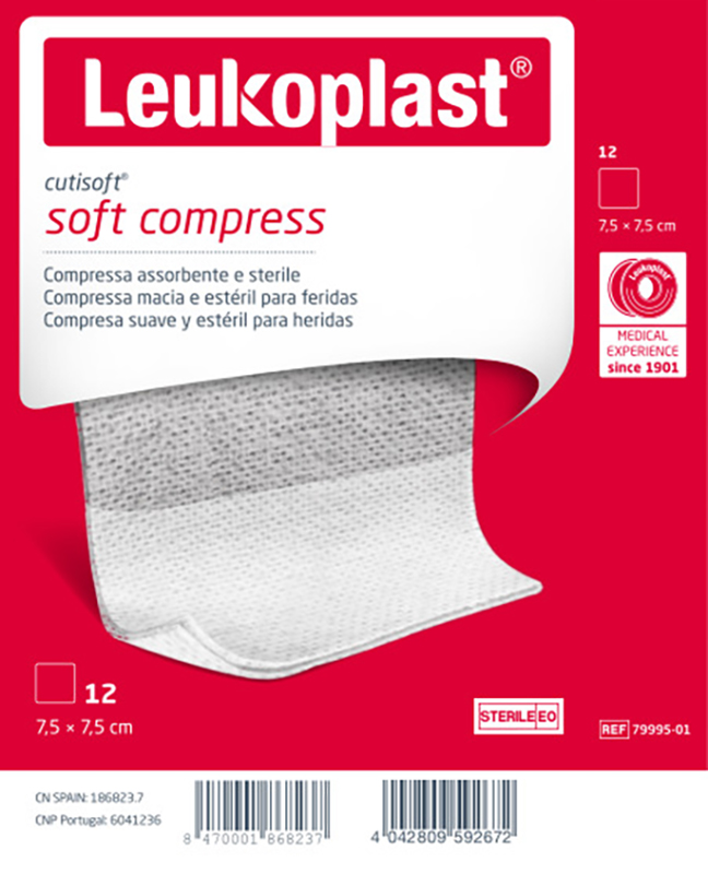 GARZA IDROFILA COMPRESSA CUTISOFT TESSUTO NON TESSUTO 7,5X7,5 CM 12 PEZZI - doctorpill.it