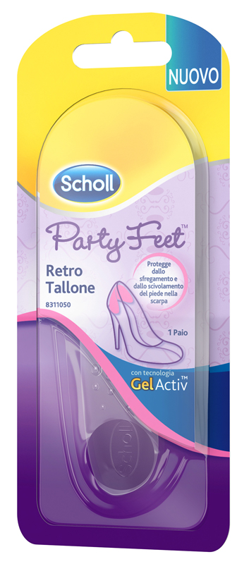 PLANTARE ORTOPEDICO PER RETRO TALLONE PARTY FEET SCHOLL GEL ACTIV 1 PAIO - doctorpill.it