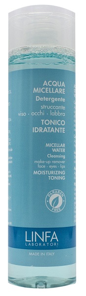 LINFA ACQUA MICELLARE DETERGENTE STRUCCANTE VISO OCCHI LABBRA 300 ML - doctorpill.it