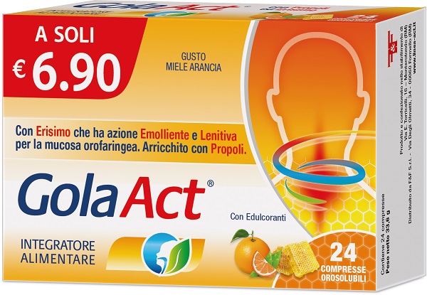 GOLA ACT MIELE ARANCIA 24 COMPRESSE OROSOLUBILI - doctorpill.it