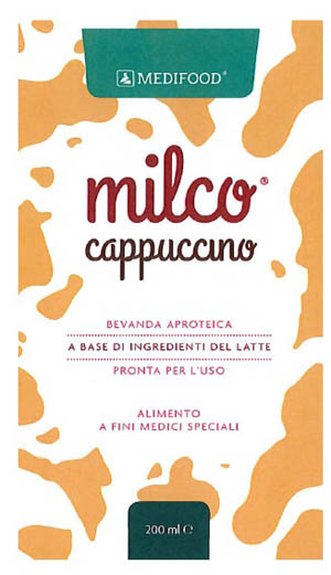 MEDIFOOD MILCO BEVANDA APROTEICA CAPPUCCINO 6 X 200 ML - doctorpill.it