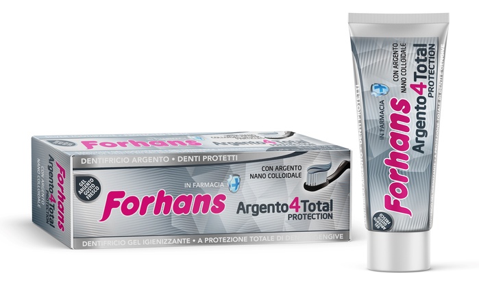 DENTIFRICIO SILVER 4 WHITE FORHANS 75 ML - doctorpill.it