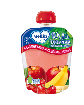 MELLIN POUCH MELA/FRAGOLA/BANANA 90 G - doctorpill.it
