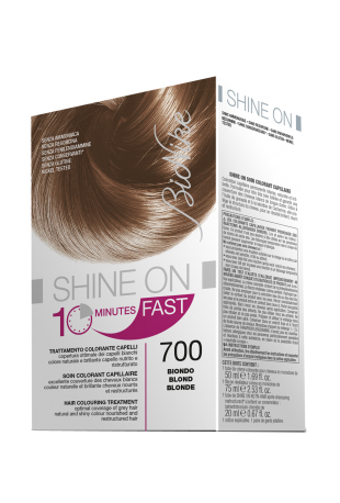 BIONIKE SHINE ON FAST TRATTAMENTO COLORANTE CAPELLI BIONDO 700 FLACONE 60 ML + TUBO 60 ML - doctorpill.it