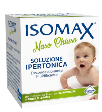SOLUZIONE IPERTONICA ISOMAX NASO CHIUSO 20 FLACONCINI DA 5 ML - doctorpill.it