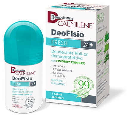 DERMOVITAMINA CALMILENE DEOFISIO FRESH 24+ DEODORANTE ROLL-ON DERMOPROTETTIVO 75 ML - doctorpill.it