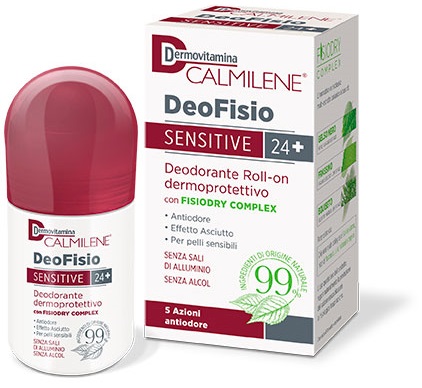 DERMOVITAMINA CALMILENE DEOFISIO SENSITIVE 24+ DEODORANTE ROLL-ON DERMOPROTETTIVO 75 ML - doctorpill.it